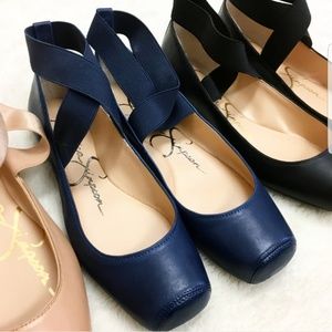 Jessica Simpson Mandalaye Ballet Flats in Black